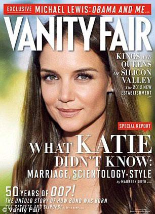Το εξώφυλλο του περιοδικού  Vanity fair  που ασχολείται με το πώς η Κέιτι Χολμς κέρδισε το κάστινγκ για τον ρόλο της συζύγου του Τομ Κρουζ.