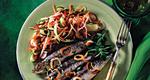 Ψάρια με λαχανικά και σιταροπούλα

