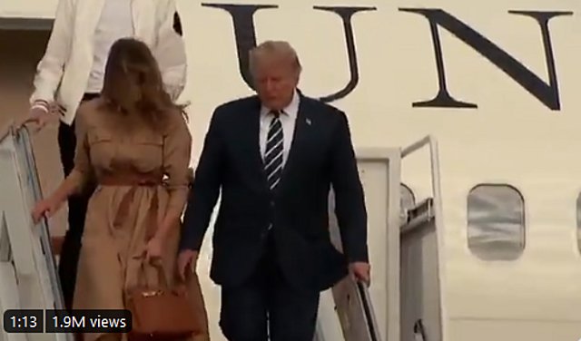 Η Melania τραβά (ξανά) το χέρι της από τον Donald Trump και γίνεται... χαμός! [video] 