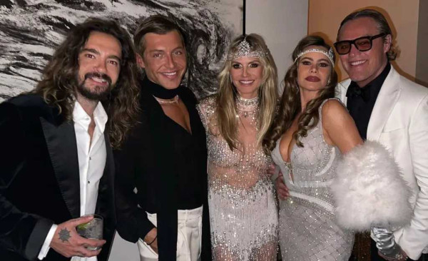 Tom Kaulitz, Evangellos Boussis, Heidi Klum, Sofia Vergara, Peter Doundas