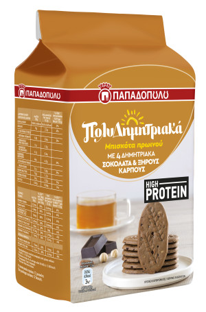 Νέα Πολυδημητριακά Μπισκότα Πρωινού High Protein από την Ε.Ι. Παπαδόπουλος Α.Ε.